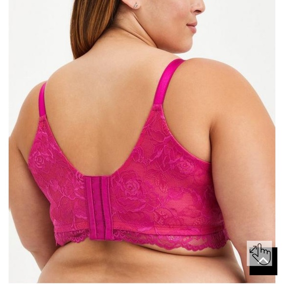 TORRID Pink Lace Bra - Picture 2 of 4
